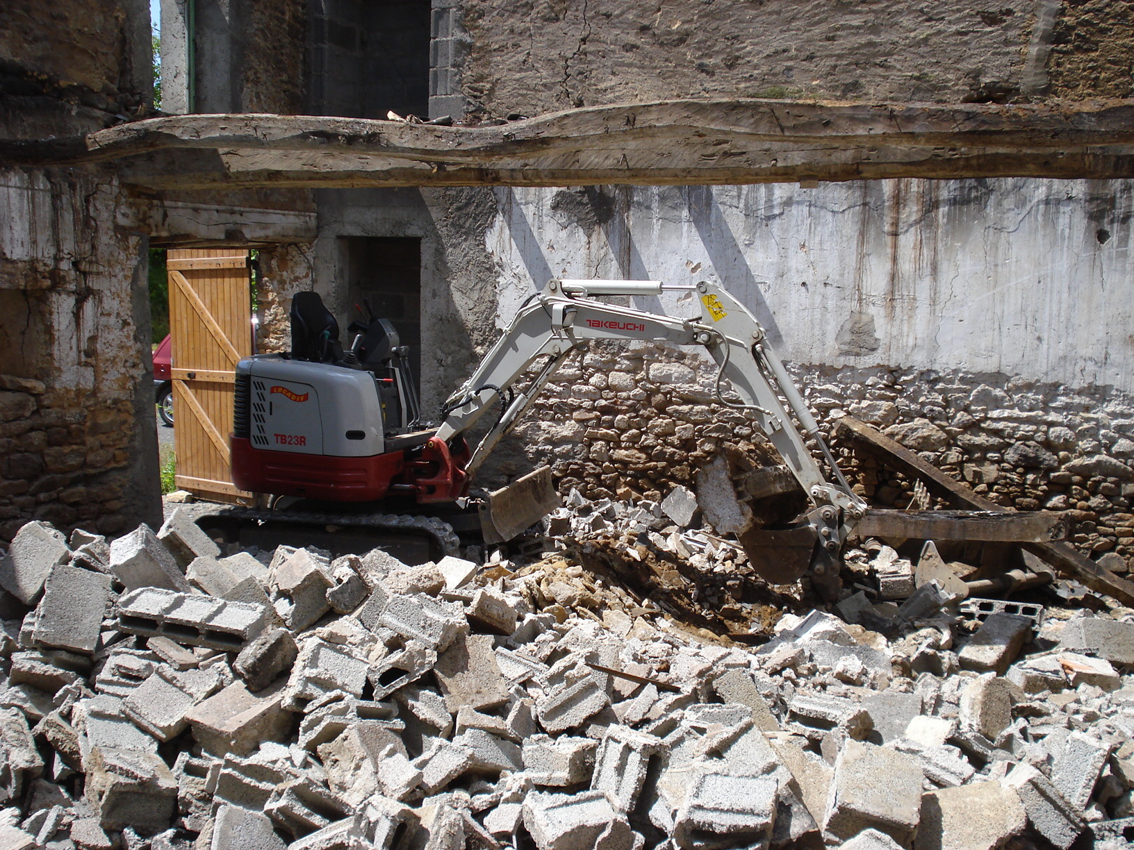 Démolition à Château-d'Olonne