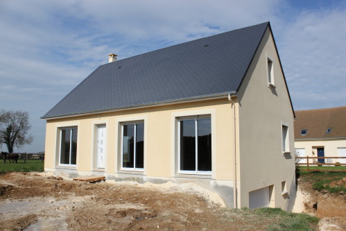 Ravalement de façade, enduit à Saint-Maurice-le-Girard